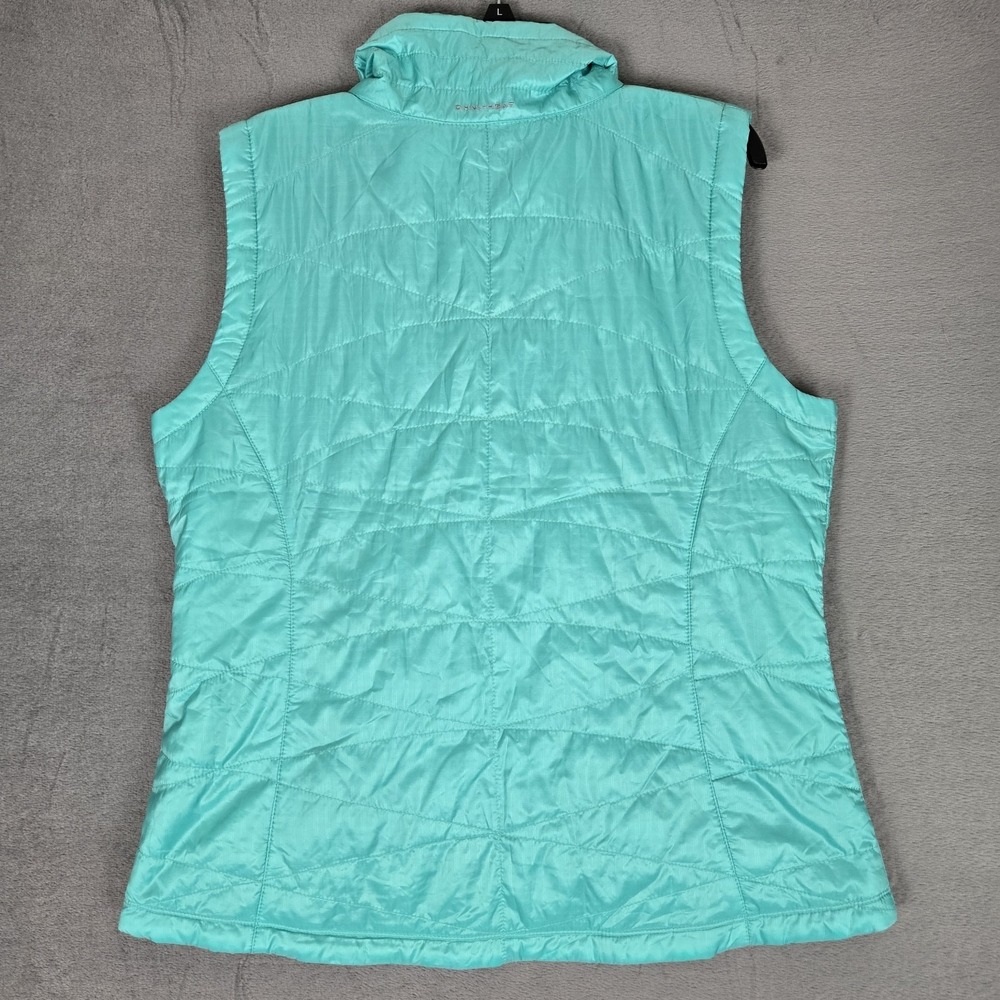 Columbia Puffer Vest Womens XL Omni-Heat Mighty Lite III Full Zip Green NWT - Picture 2 of 11